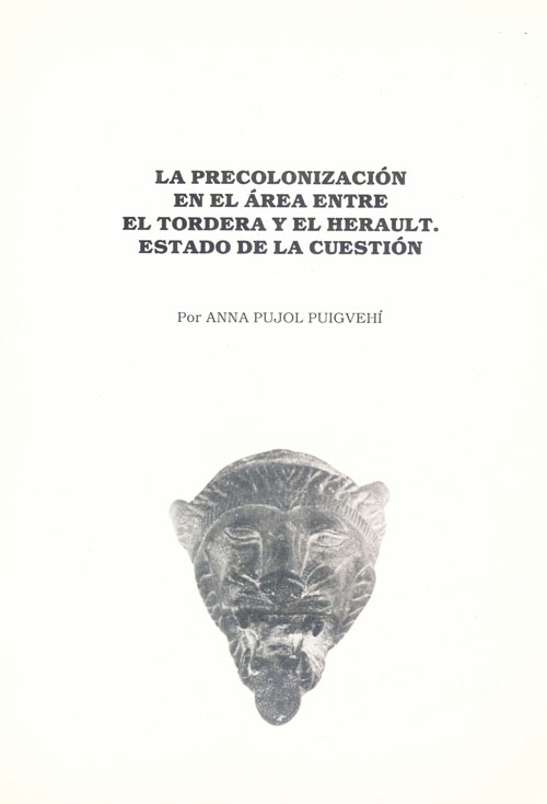 La precolonizacion en el area entre el Tordera y el Herault